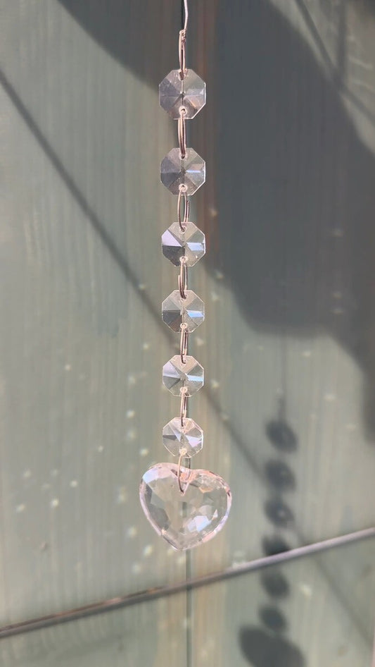 幸運を呼ぶ♪光のおまじない サン・キャッチャー♥ハート