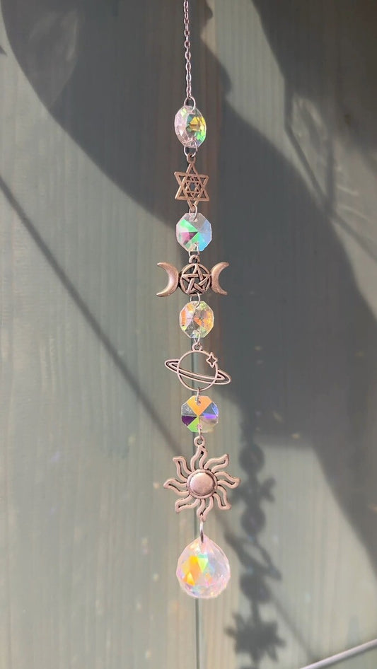 幸運を呼ぶ♪光のおまじない サン・キャッチャー トリプルムーン