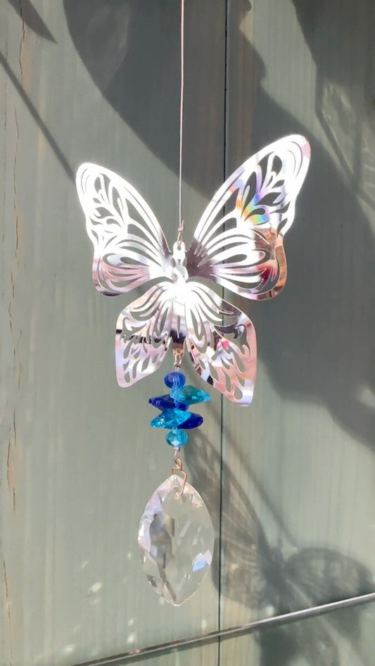 幸運を呼ぶ♪光のおまじない サン・キャッチャー ステンバタフライ