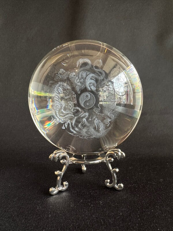 ありとあらゆる運気が上がる!理想的な風水環境を得る!四神相応彫り★水晶球