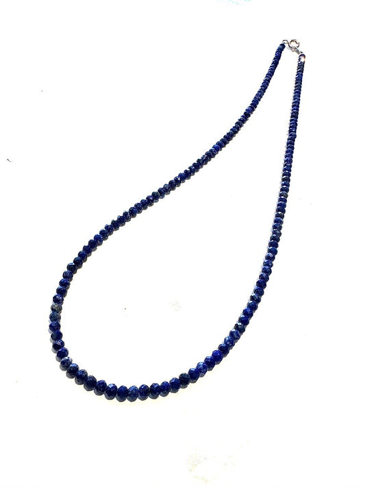 最高の幸運を呼ぶ聖なる石!ラピスラズリ・ネックレス~Silver925~