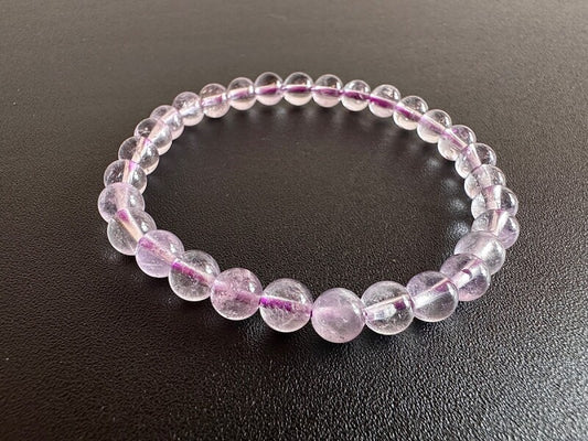 真実を見抜く力!本当に必要な人・ものとの出会いをもたらす♪ラベンダーアメジスト ブレスレット6mm