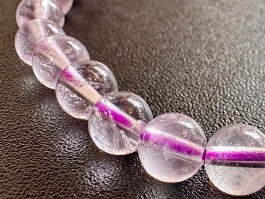 真実を見抜く力!本当に必要な人・ものとの出会いをもたらす♪ラベンダーアメジスト ブレスレット6mm