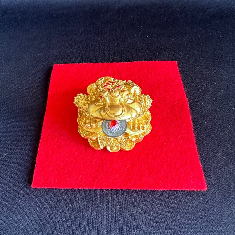 四方八方から財運を掴む!三脚銭蛙 小 E