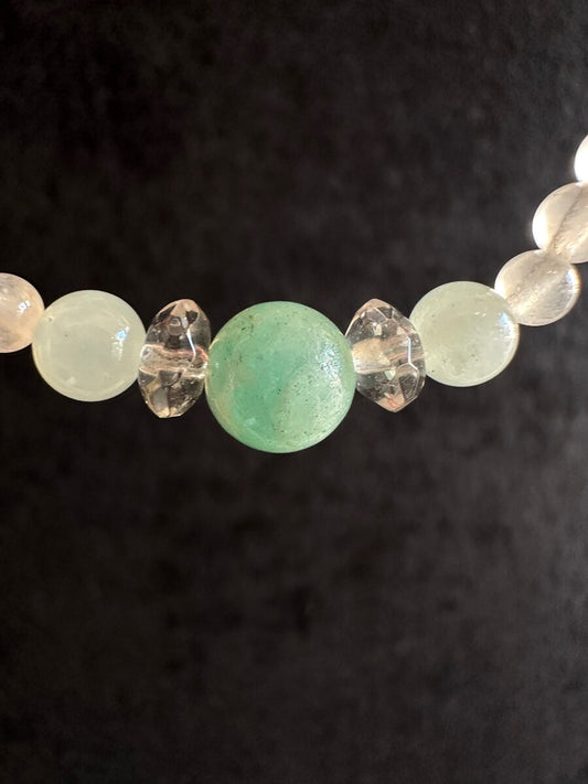 理想のパートナーと巡り合い 、あなたの叶えたい願いを成就させるブレスレット アマゾナイト&アクアマリン