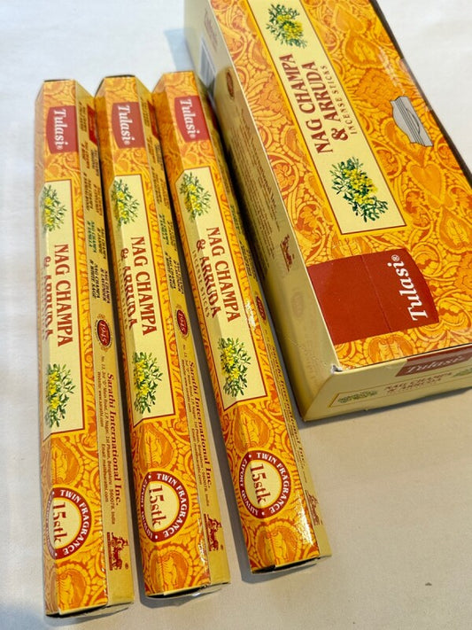 病気や悪霊を追い払う神聖なる花アルーダ(ヘンルーダ)&ナグチャンパ 香