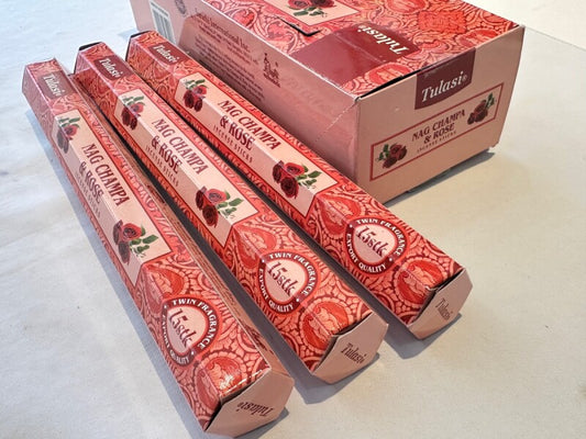 甘く華やかな香り♪リラックスと鎮静ローズ&ナグチャンパ 香