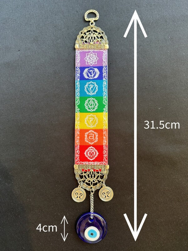 魔除けのお守り ナザールボンジュウ 7チャクラ オーナメント◎全てのバランスを整える