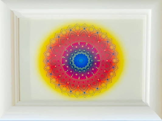 悩みからの解放!願いを叶える◎花曼荼羅アート Mサイズ G