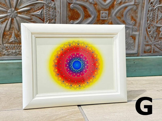 悩みからの解放!願いを叶える◎花曼荼羅アート Mサイズ G