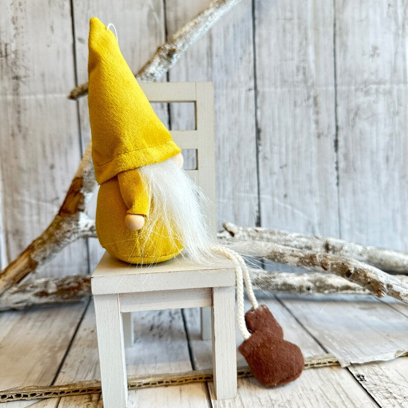 幸せをもたらす家の守り神★小さな妖精トムテ お座り人形 足ブラY