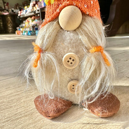 お金のありかを教えてくれる!宝物の守護者 伝説の妖精gnome(ノーム)オータムお座りおさげ