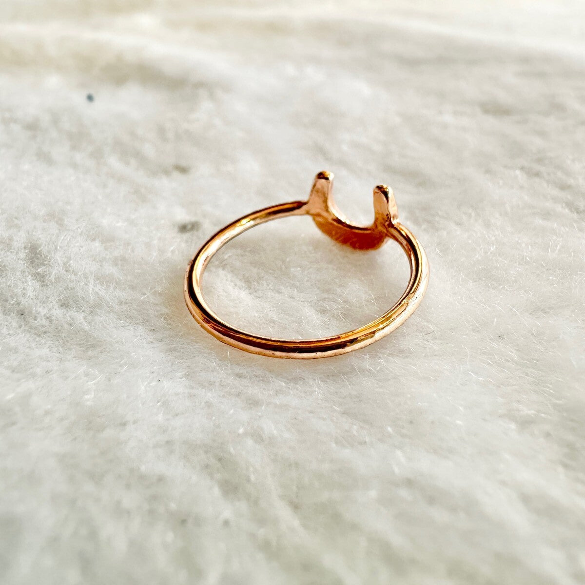 幸運のシンボル♪馬蹄リング★ピンクゴールド