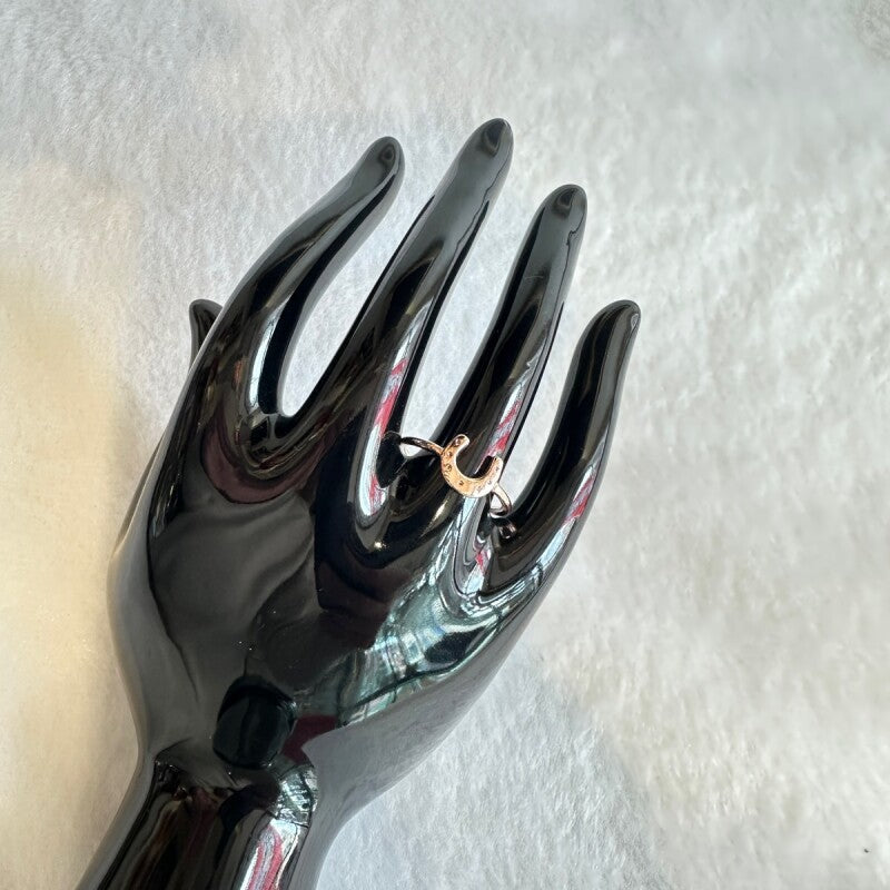 幸運のシンボル♪馬蹄リング★ピンクゴールド