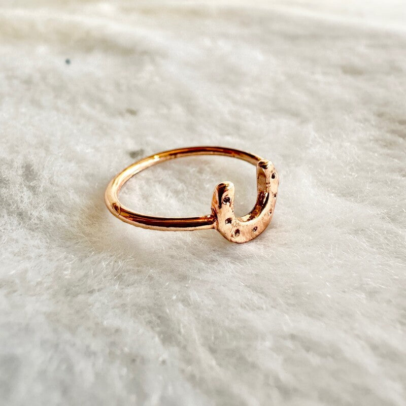 幸運のシンボル♪馬蹄リング★ピンクゴールド