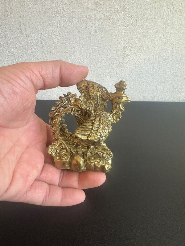 最上の幸運パワーが溢れ出す!願いを叶えたいなら〜鳳凰と龍 置物SET(小)