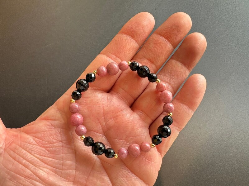 恋を導く!ロードナイト&ブラックオニキス ブレスレット