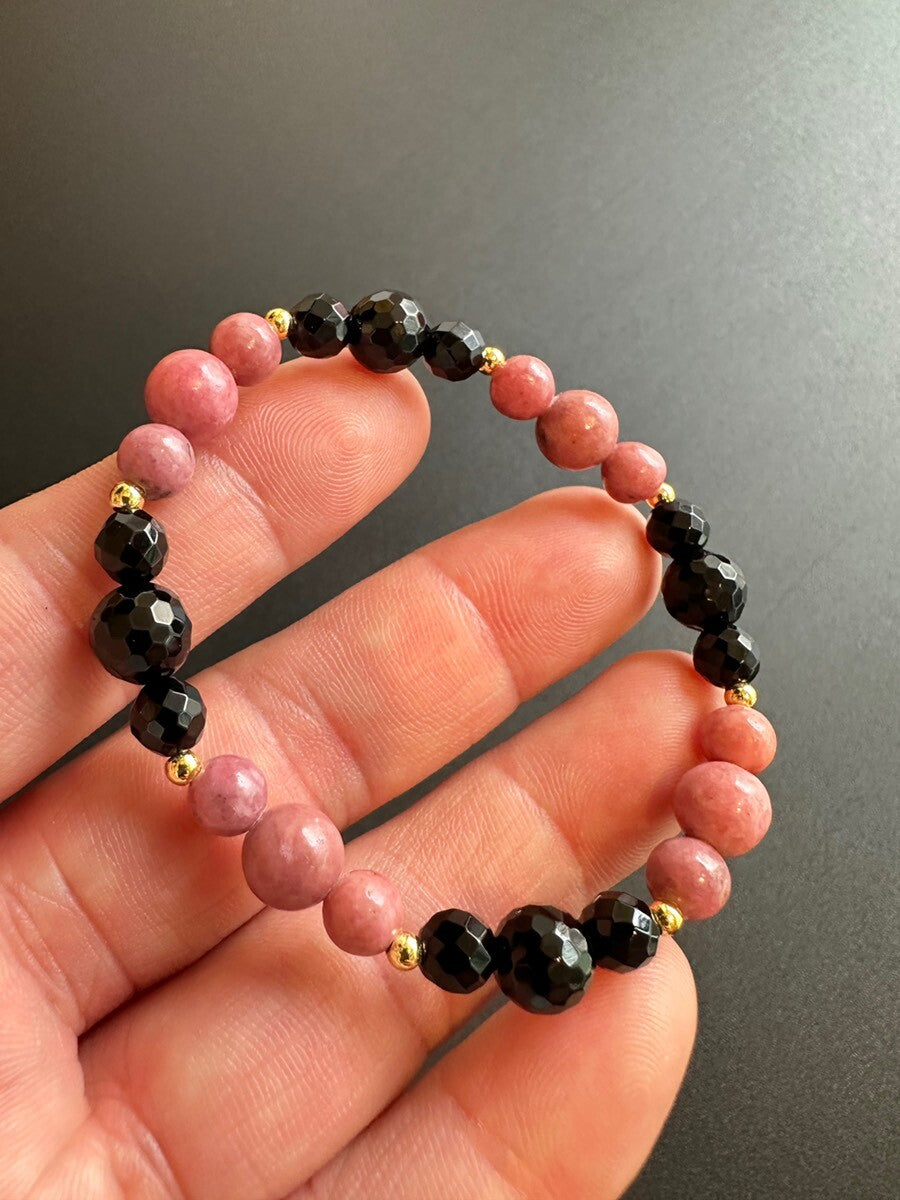 恋を導く!ロードナイト&ブラックオニキス ブレスレット