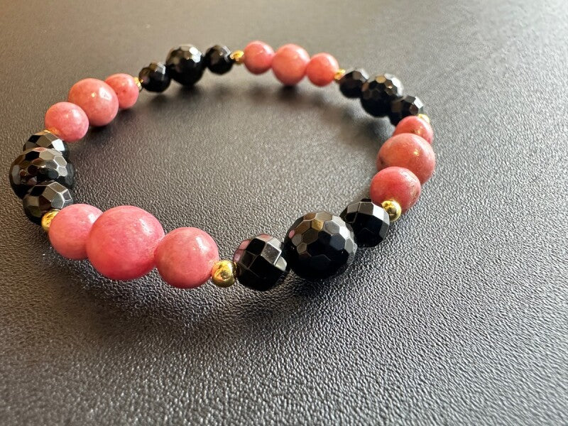 恋を導く!ロードナイト&ブラックオニキス ブレスレット