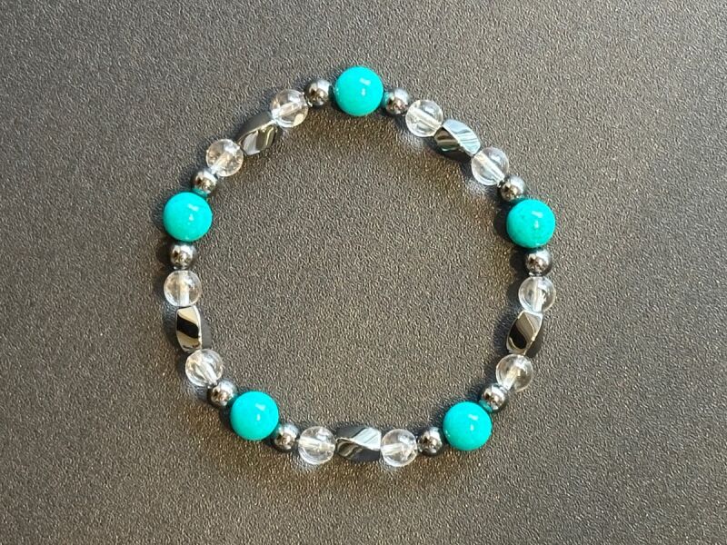 磁気がエネルギーを増幅!!心身を良い状態に保ち ポジティブ思考で状況を好転!マグネサイト&磁気ブレスレット