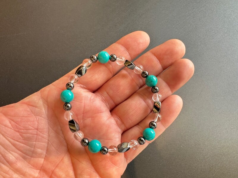 磁気がエネルギーを増幅!!心身を良い状態に保ち ポジティブ思考で状況を好転!マグネサイト&磁気ブレスレット