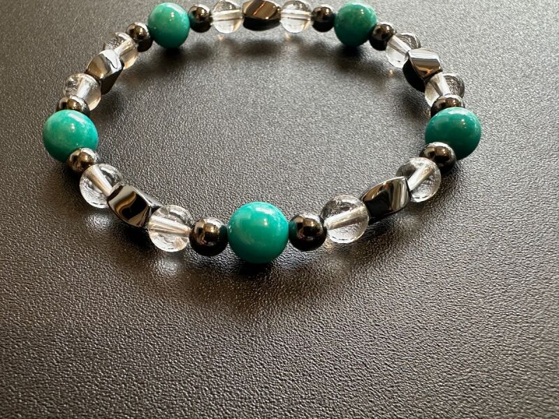 磁気がエネルギーを増幅!!心身を良い状態に保ち ポジティブ思考で状況を好転!マグネサイト&磁気ブレスレット