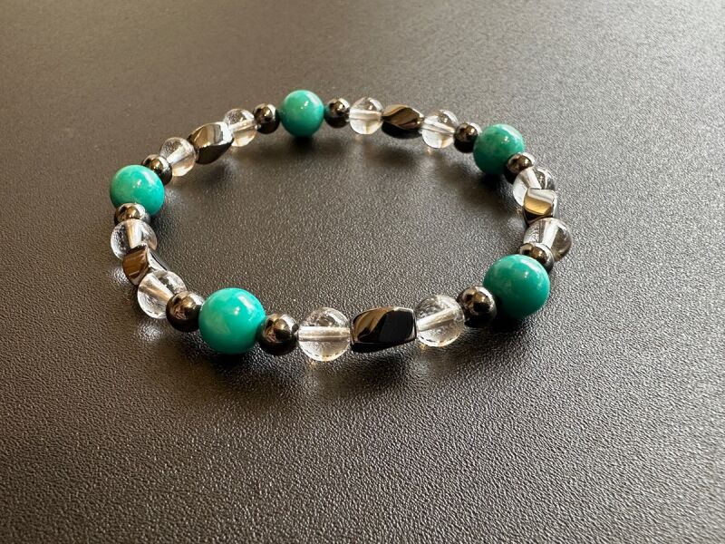 磁気がエネルギーを増幅!!心身を良い状態に保ち ポジティブ思考で状況を好転!マグネサイト&磁気ブレスレット