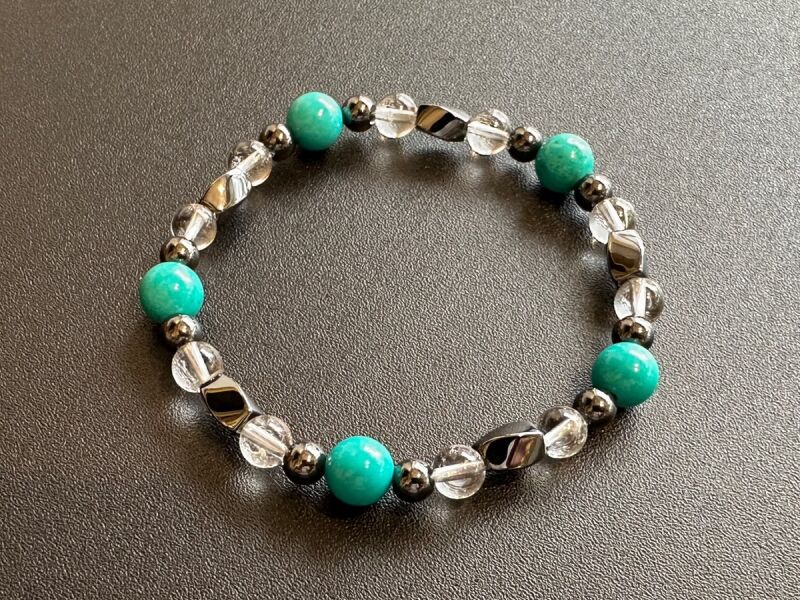 磁気がエネルギーを増幅!!心身を良い状態に保ち ポジティブ思考で状況を好転!マグネサイト&磁気ブレスレット