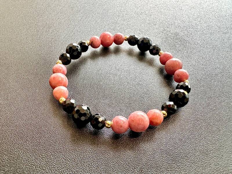 恋を導く!ロードナイト&ブラックオニキス ブレスレット