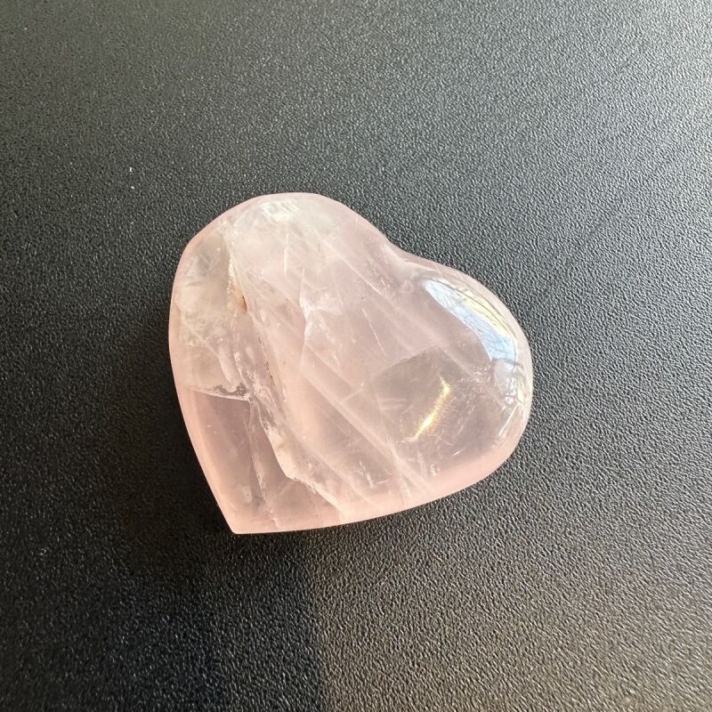 愛と絆・恋愛成就♥ローズクォーツ ハートお守り石 A