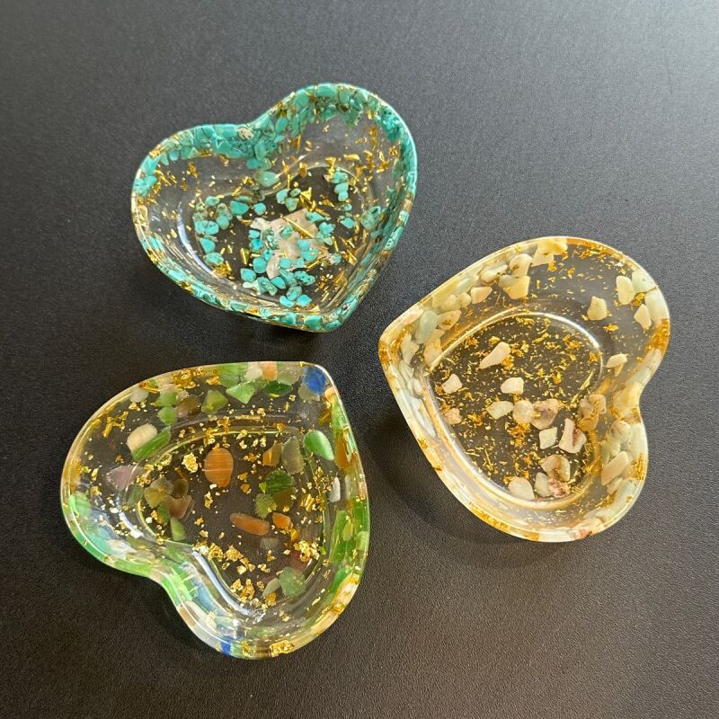 天然石の力をチャージ!ハート型トレー♡アマゾナイト