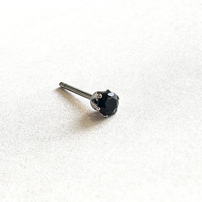 マイナスをプラスへ導く★ブラックオニキス men's ピアス
