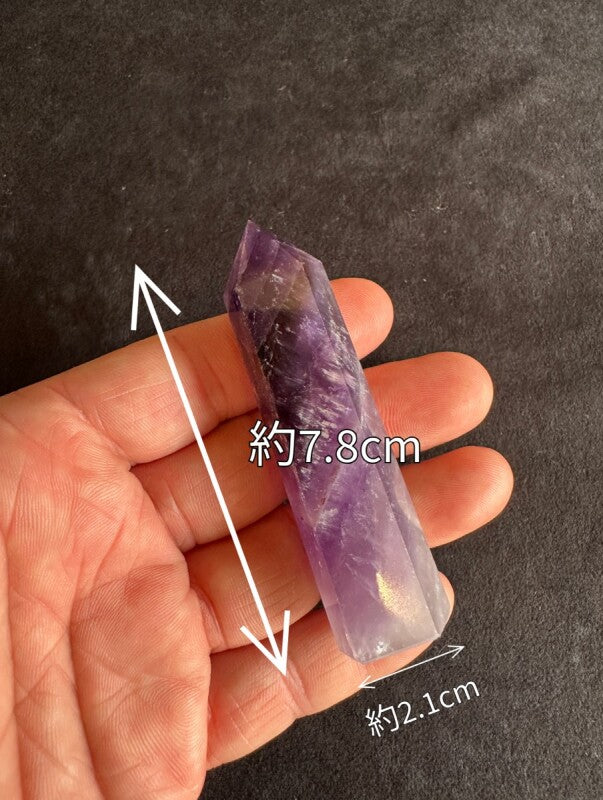 「天使界の扉を開く音」様々な物や場所の浄化を行う♪クリスタルチューナー&「邪気を断ち、悪い運気を良い運気へ浄化」アメジスト(約7.8センチ)&ポーチ 3点SET