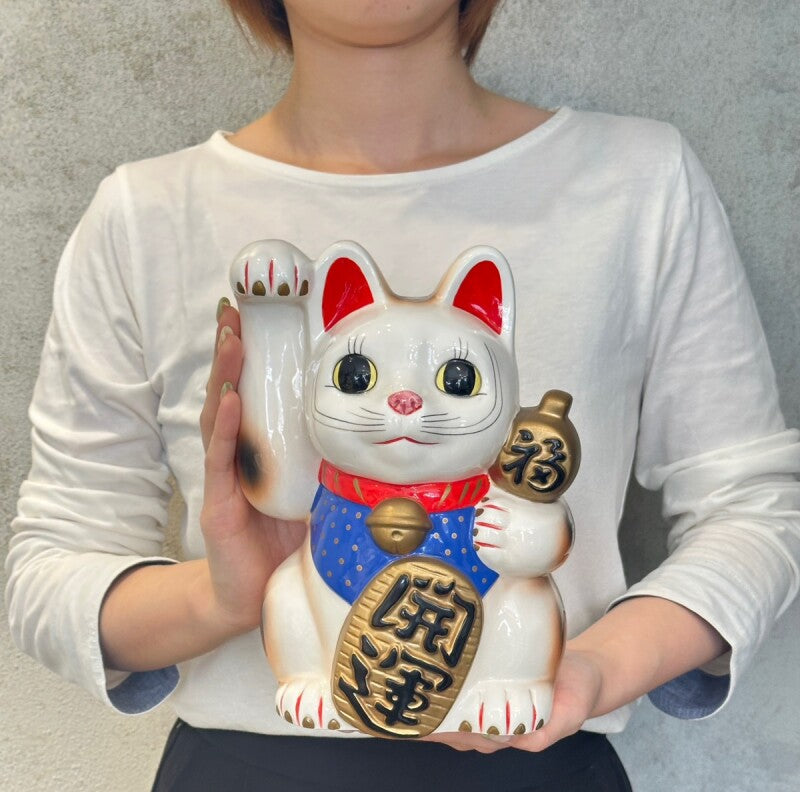 開運!BIG!金招き猫 置物 〜右手で金運を招く〜