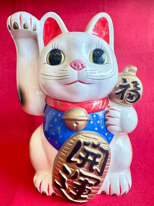 開運!BIG!金招き猫 置物 〜右手で金運を招く〜