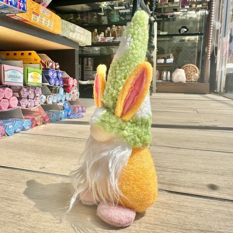 お金のありかを教えてくれる!宝物の守護者 伝説の妖精gnome(ノーム)ラビット パステルグリーン