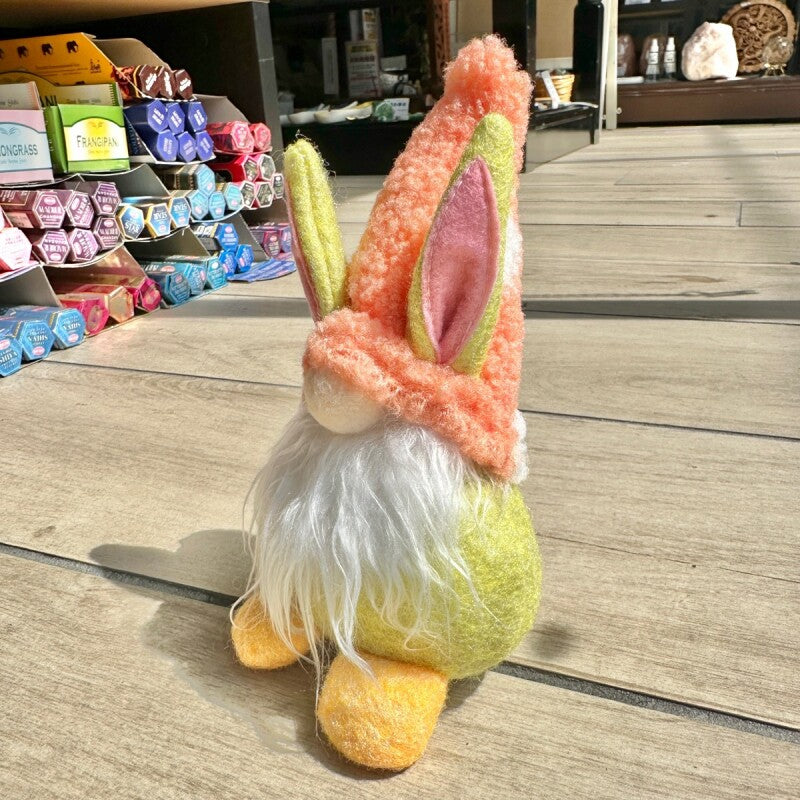 お金のありかを教えてくれる!宝物の守護者 伝説の妖精gnome(ノーム)ラビット パステルオレンジ