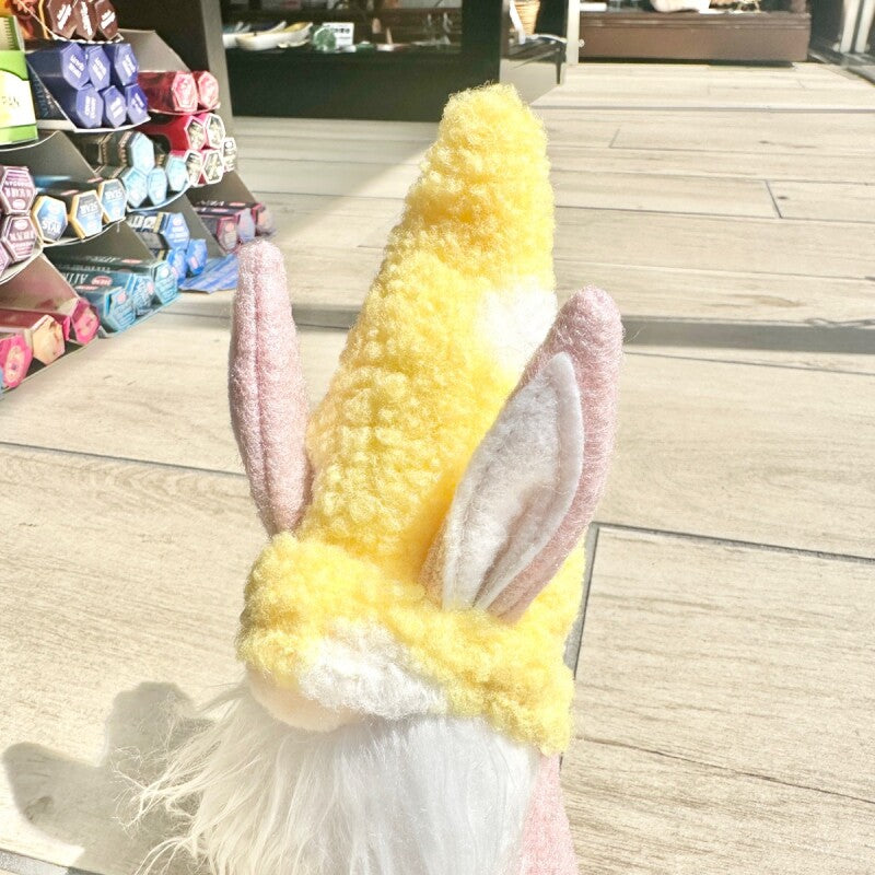 お金のありかを教えてくれる!宝物の守護者 伝説の妖精gnome(ノーム)ラビット パステルイエロー
