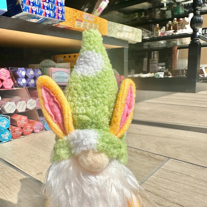 お金のありかを教えてくれる!宝物の守護者 伝説の妖精gnome(ノーム)ラビット パステルグリーン