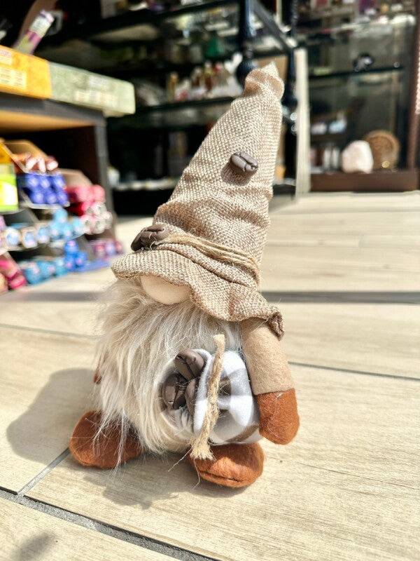 お金のありかを教えてくれる!宝物の守護者 伝説の妖精gnome(ノーム)コーヒーブラウン