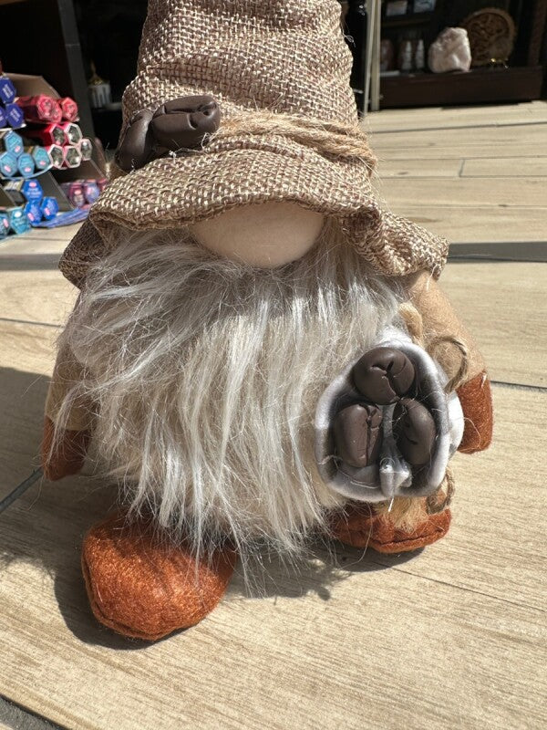 お金のありかを教えてくれる!宝物の守護者 伝説の妖精gnome(ノーム)コーヒーブラウン