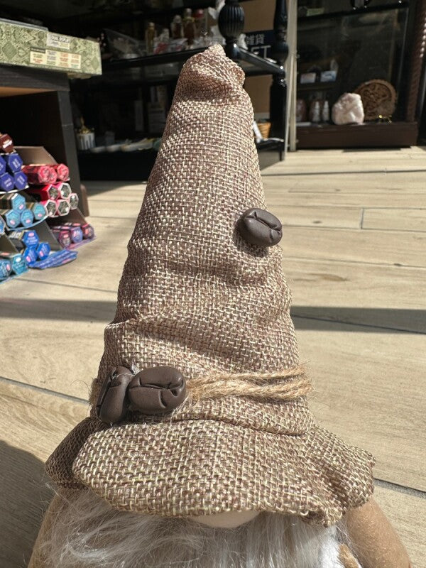 お金のありかを教えてくれる!宝物の守護者 伝説の妖精gnome(ノーム)コーヒーブラウン