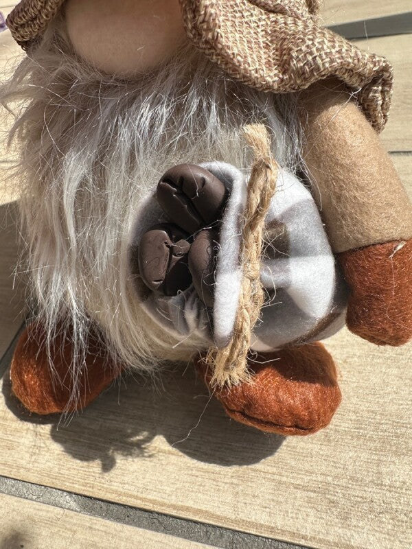 お金のありかを教えてくれる!宝物の守護者 伝説の妖精gnome(ノーム)コーヒーブラウン