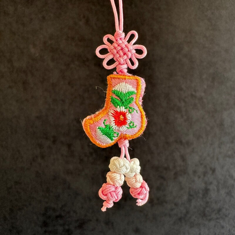 健康祈願のポソンストラップ★桃