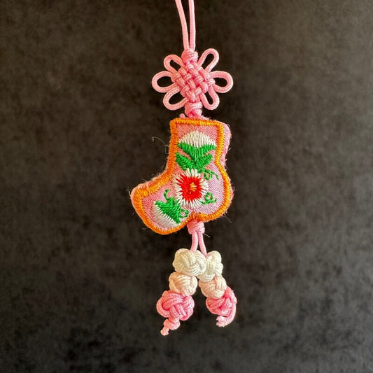 健康祈願のポソンストラップ★桃