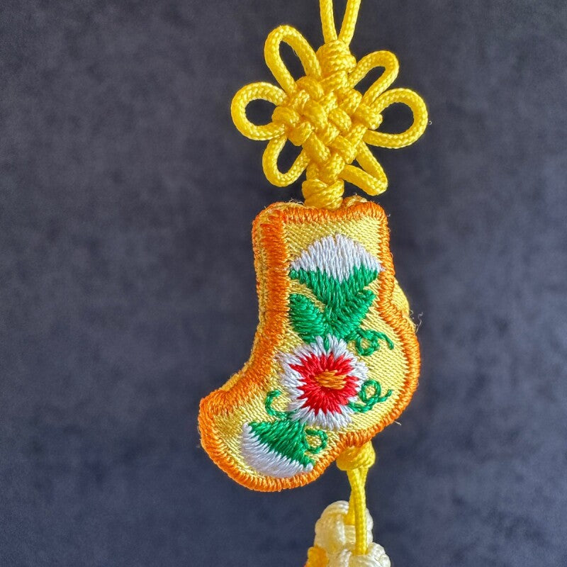 健康祈願のポソンストラップ★黄