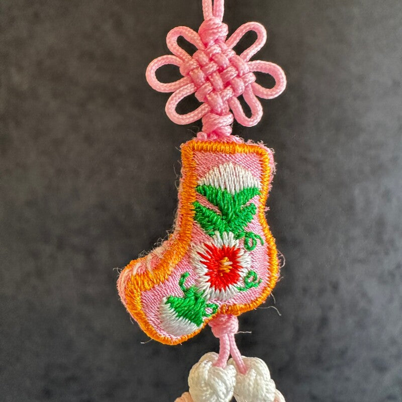 健康祈願のポソンストラップ★桃