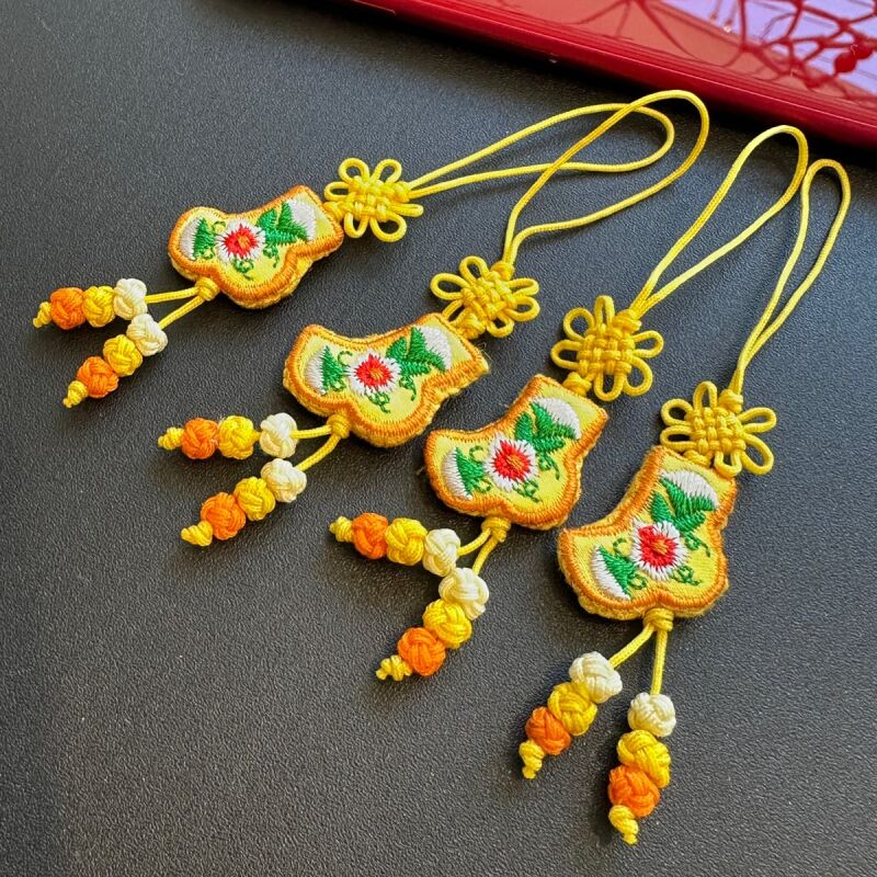 健康祈願のポソンストラップ★黄