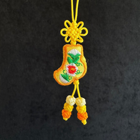 健康祈願のポソンストラップ★黄