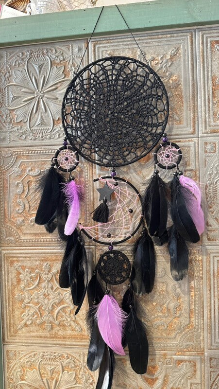 悪いものを消滅させ夢を掴む!ドリームキャッチャーベリーラージ ブラック・クレセント